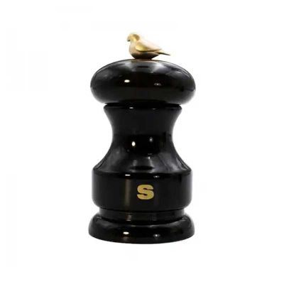 Bisetti Bird Tuz Değirmeni, 11 cm, Doğal Ahşap - 1