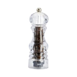 Bisetti Milano Acrylic Pepper Mill, 17.5 cm - Bisetti