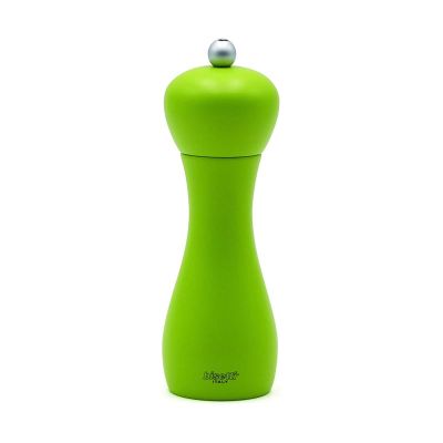 Bisetti Rimini Karabiber Değirmeni, 18 cm, Doğal Ahşap, Açık Yeşil - 1