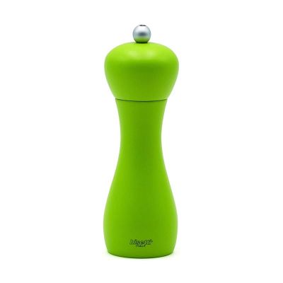 Bisetti Rimini Tuz Değirmeni, 18 cm, Doğal Ahşap, Açık Yeşil - 1