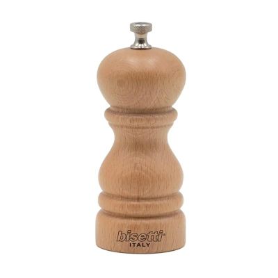 Bisetti Roma Karabiber Değirmeni, 13 cm, Doğal Ahşap - 1