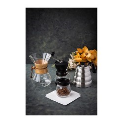 Black Goat مطحنة قهوة يدوية من السيراميك، أسود - 3