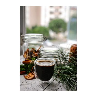 Black Goat Çift Çidarlı Bardak, 250 ml - Black Goat