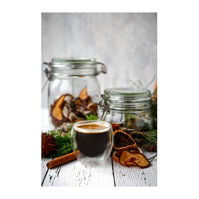 Black Goat Espresso Glass with Double Spout, 80 ml - Black Goat