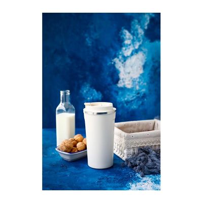 Black Goat M3 Çift Cidarlı Termos Mug, 500 ml, Beyaz - Black Goat