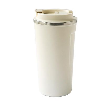 Black Goat M3 Çift Cidarlı Termos Mug, 500 ml, Beyaz - 1