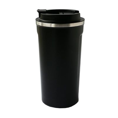 Black Goat M3 Çift Cidarlı Termos Mug, 500 ml, Siyah - Black Goat