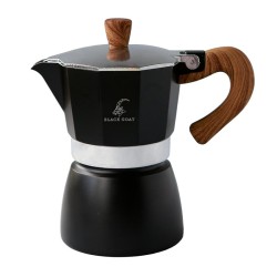 Black Goat Moka Pot, 3 Cup, Black - Black Goat