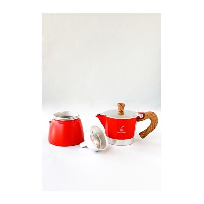 Black Goat Moka Pot, 3 Cup, Kırmızı - 2