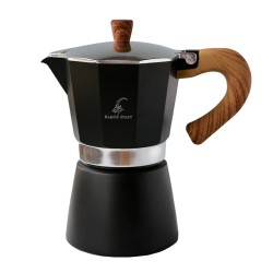 Black Goat Moka Pot, 6 Cup, Siyah - Thumbnail