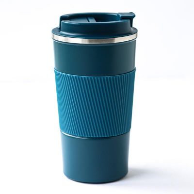 Black Goat Thermos Mug, 500 ml, Blue - Black Goat