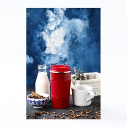 Black Goat Thermos Mug, 500 ml, Red - 2