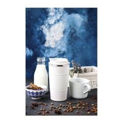 Black Goat Thermos Mug, 500 ml, White - 2