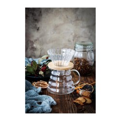 Black Goat V60 02 Glass Dripper, Clear - 3