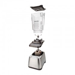 Blendtec ديزاينر 650S خلاط من الفولاذ المقاوم للصدأ، 8 سرعات، 6 برامج، 1560 واط، رمادي - 4