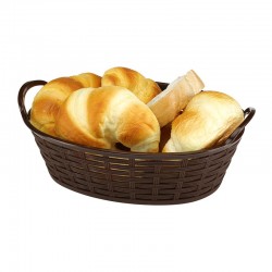 Bora Plastik Bread Basket, Straw Patterned, Oval, 28 cm - Bora Plastik