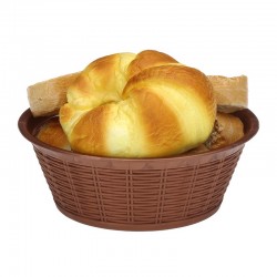 Bora Plastik Bread Basket, Straw Patterned, Round, 23.5 cm - Bora Plastik (1)