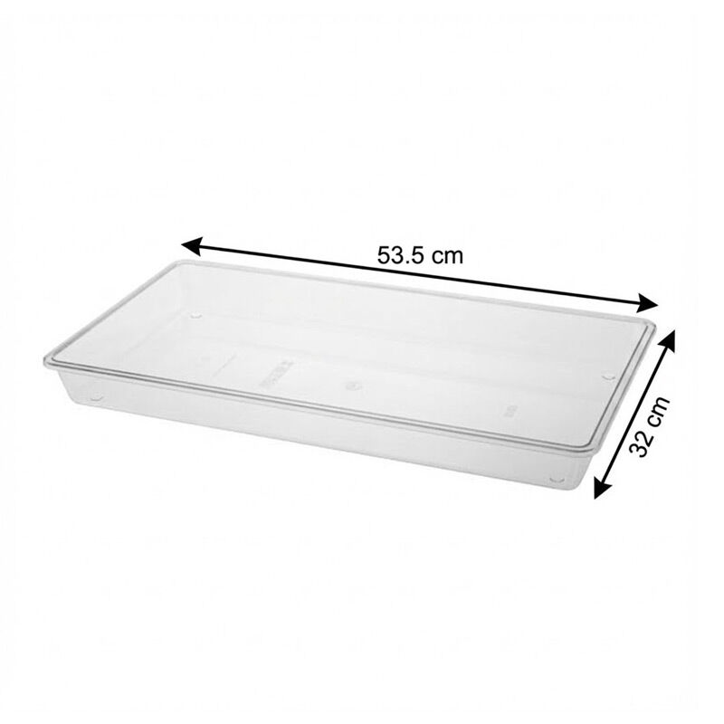 Bora Plastik Cake Pan Bottom Tray, Rectangular, Large, Polycarbonate - Bora Plastik