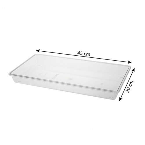 Bora Plastik Cake Pan Bottom Tray, Rectangular, Small, Polycarbonate - Bora Plastik (1)