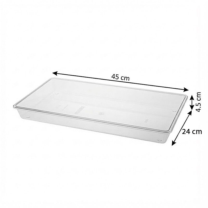 Bora Plastik Cake Pan Bottom Tray, Rectangular, Small, Polycarbonate - Bora Plastik