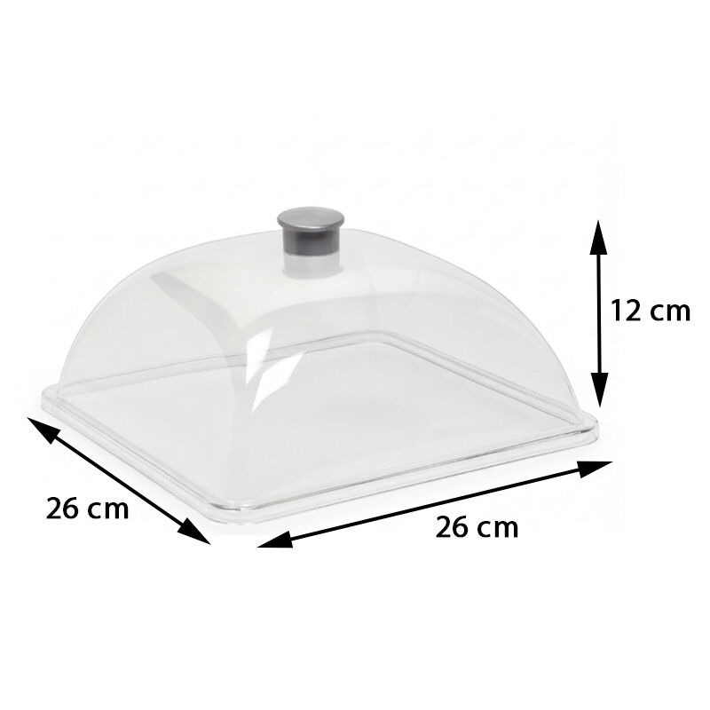 Bora Plastik Cake Pan Lid, Square, Small, Polycarbonate - Bora Plastik