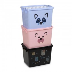 Bora Plastik Case, Wheeled, No: 22, Illustrated Pet, 31.8 L - Bora Plastik