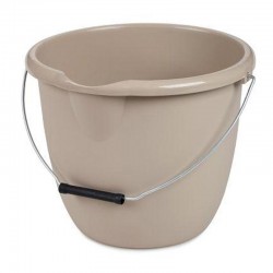 Bora Plastik Cleaning Bucket, No: 1, 9.5 L, Beige - Bora Plastik