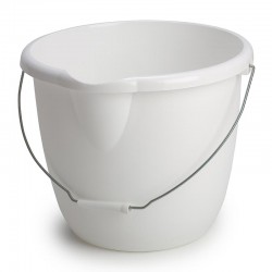 Bora Plastik Cleaning Bucket, No: 2, 13.5 L, White - Bora Plastik