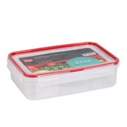 Bora Plastik Click Compartment Storage Container, 2.1 L - Bora Plastik