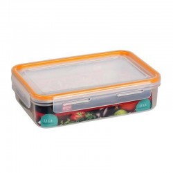 Bora Plastik Click Rectangular Storage Container, 1.1 L - Bora Plastik