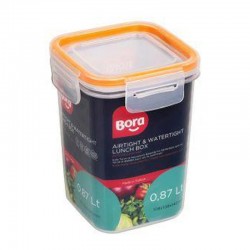 Bora Plastik Click Square Storage Container, 870 ml - Bora Plastik