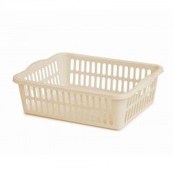 Bora Plastik Desenli Meyve Sepeti No:0, 26.5x8.5 cm, Krem - Bora Plastik