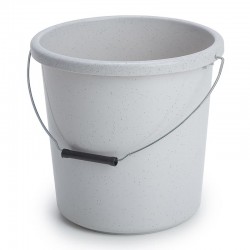 Bora Plastik Flat Bucket, No: 2, 11.1 L, Grey - Bora Plastik