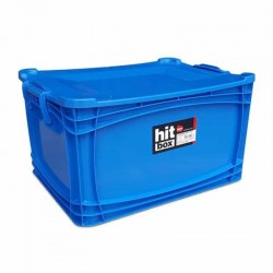 Bora Plastik Food Safe Storage Box with Lid, 21 L, Blue - Bora Plastik