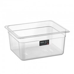 Bora Plastik GN 1/2-150 mm Polycarbonate Gastronorm Bathtub, 9 L - Bora Plastik