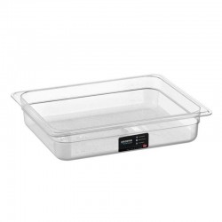 Bora Plastik GN 1/2-65 mm Polycarbonate Gastronorm Bathtub, 3 L - Bora Plastik