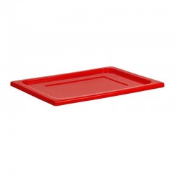 Bora Plastik GN 1/2 Locking Polypropylene Gastronorm Cap, Red - Bora Plastik