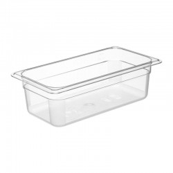 Bora Plastik GN 1/3-100 mm Polycarbonate Gastronorm Bathtub, 3.5 L 