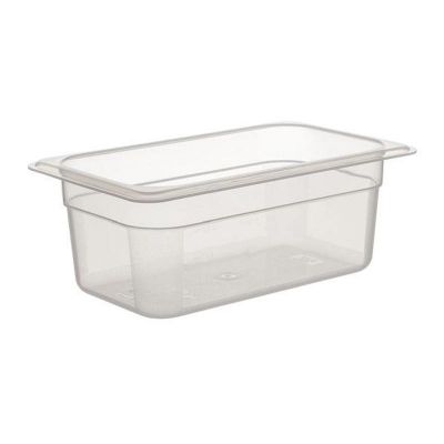 Bora Plastik GN 1/4-100 mm Polypropylene Gastronorm Bathtub, 2 L - Bora Plastik