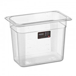 Bora Plastik GN 1/4-200 mm Polycarbonate Gastronorm Bathtub, 5 L 