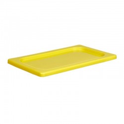 Bora Plastik GN 1/4 Locking Polypropylene Gastronorm Cap, Yellow - Bora Plastik
