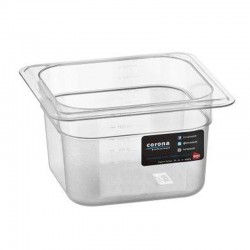 Bora Plastik GN 1/6-100 mm Polycarbonate Gastronorm Bathtub, 1.5 L - Bora Plastik