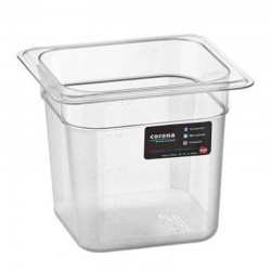 Bora Plastik GN 1/6-150 mm Polycarbonate Gastronorm Bathtub, 2 L 