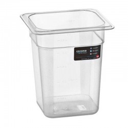 Bora Plastik GN 1/6-200 mm Polycarbonate Gastronorm Bathtub, 2.5 L - Bora Plastik