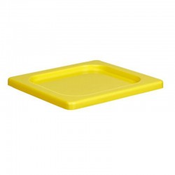 Bora Plastik GN 1/6 Locking Polypropylene Gastronorm Cap, Yellow - Bora Plastik