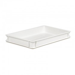 Bora Plastik Hamur Teknesi, 60x40x7.5 cm, Beyaz - Bora Plastik