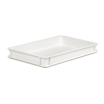 Bora Plastik Hamur Teknesi, 60x40x7.5 cm, Beyaz - 1