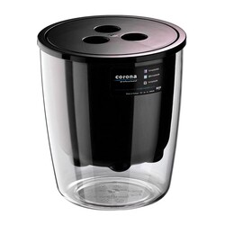 Bora Plastik Ice Bucket with Strainer, Polycarbonate, Black - Bora Plastik