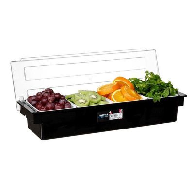 Bora Plastik Kapaklı Bar Konteyner, 4'lü, 49.5x15.7 cm - 1
