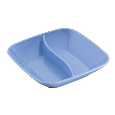 Bora Plastik Kare Bölmeli Sos Kabı, Polikarbonat, 8.5 cm, Mavi - 1